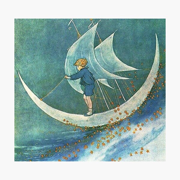 Aperçu de l'œuvre Bateau lunaire par Ida Rentoul Outhwaite créée et vendue par RickE.