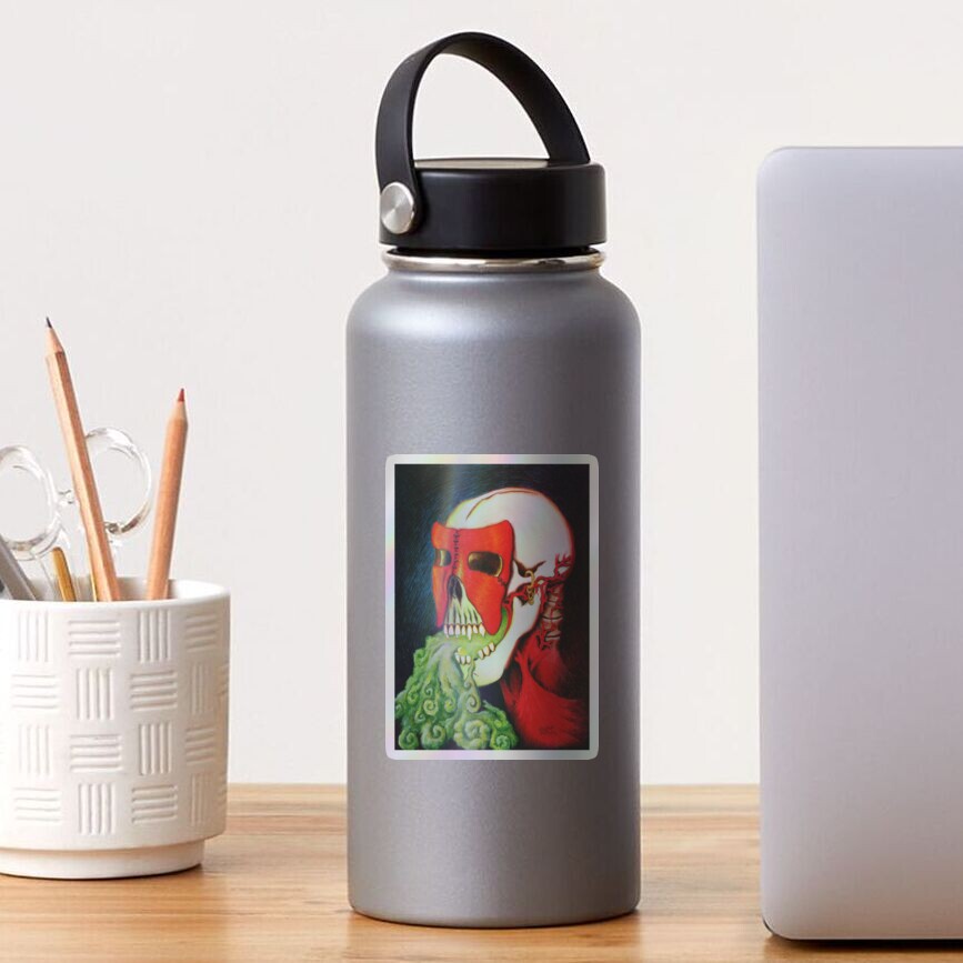 Vista previa del artículo con la obra «Pegatina holográfica», diseñado y vendido por eSaturn.