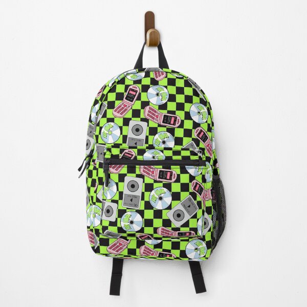 Item preview, Y2K Vibes - lime checkered background designed and sold by CadyCatCreative.