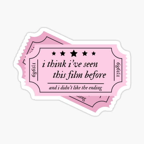 Artikelvorschau, Exile Lyric Sticker Pink entworfen und verkauft von snailplanet.