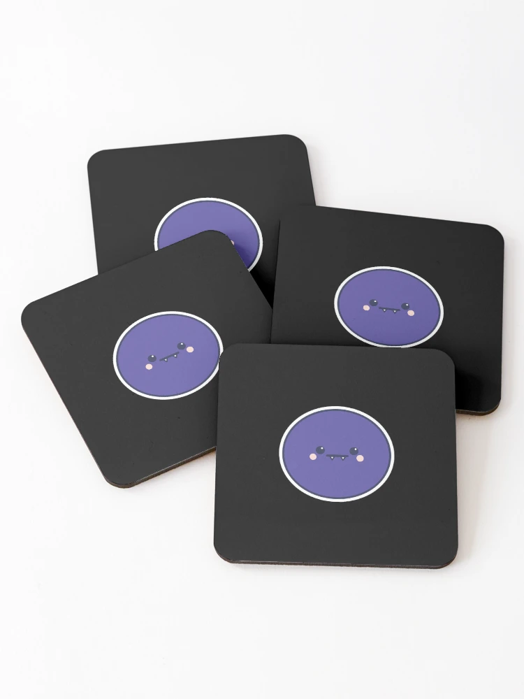 Thumbnail 1 of 5, Coasters (Set of 4), Cute Kids Purple Monster Halloween designed and sold by UnwindMoon.
