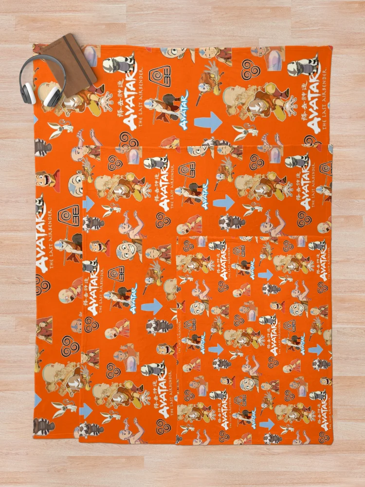 Thumbnail 5 of 6, Throw Blanket, avatar airbender designed and sold by Vishal Raj.
