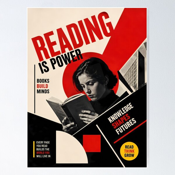 Item preview, Póster "Leer es poder" designed and sold by ForeverPrintsOK.