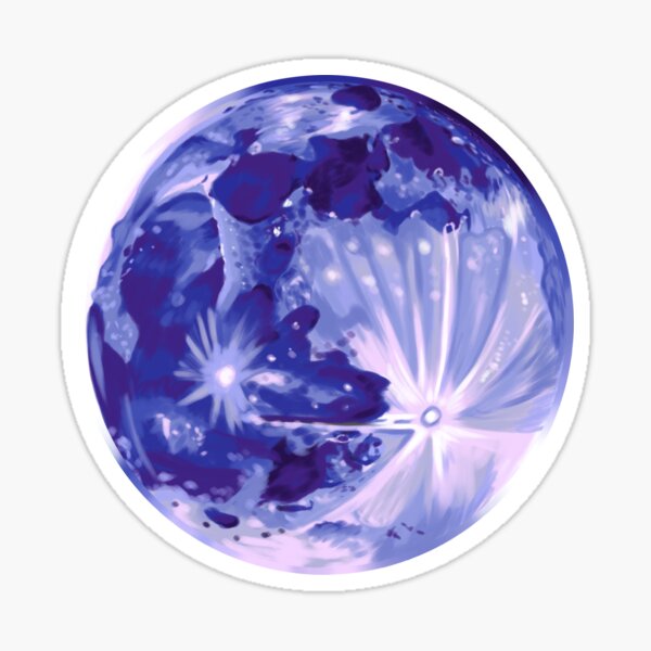 Aperçu de l'œuvre Lune bleue -- Renard lunaire créée et vendue par KrystalBStudios.