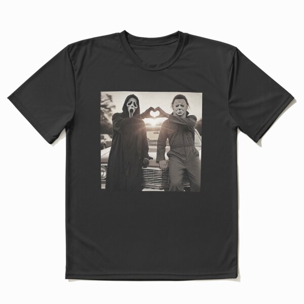 Artikelvorschau, Lustige Halloween-T-Shirts mit Michael Myers, Ghostface, Herz und Händen entworfen und verkauft von Dibarassi.