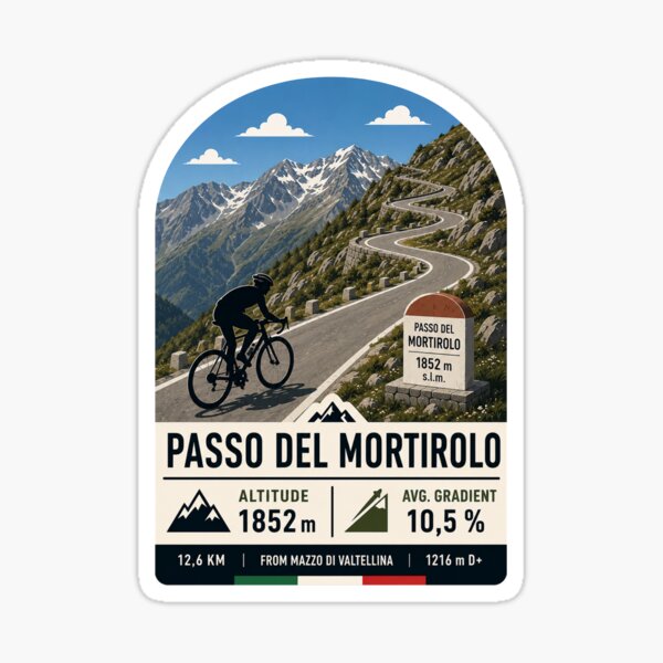Item preview, Passo del Mortirolo Italia Ascenso ciclista épico designed and sold by sticket-travel.