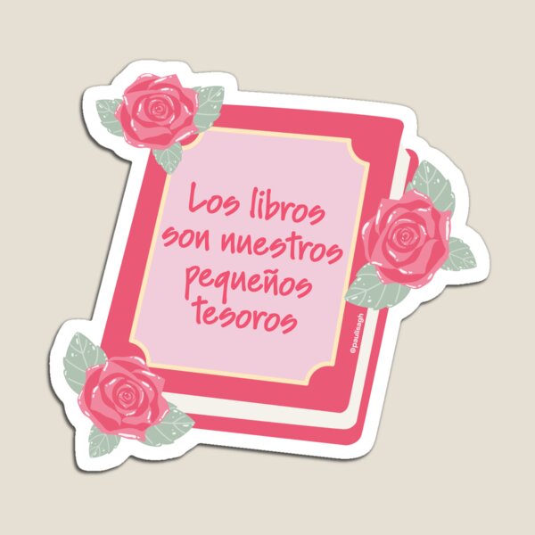 Item preview, Pegatina Los libros son nuestros pequeños tesoros designed and sold by DesignPMG.
