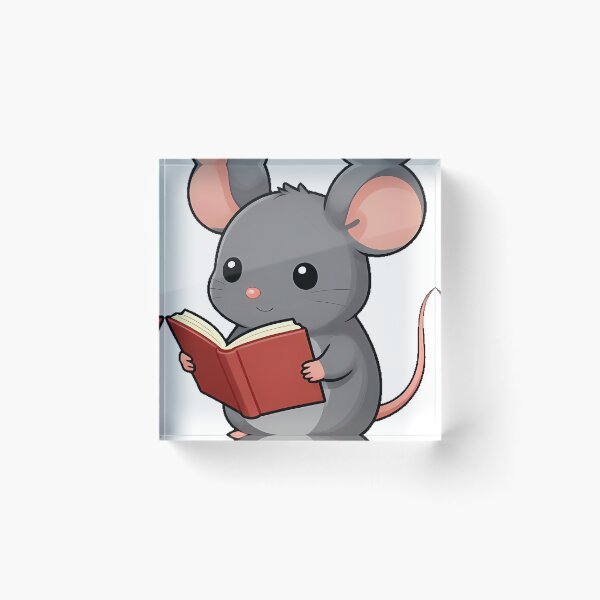 Aperçu de l'œuvre Souris avec un petit livre d'histoires créée et vendue par pumsquare.