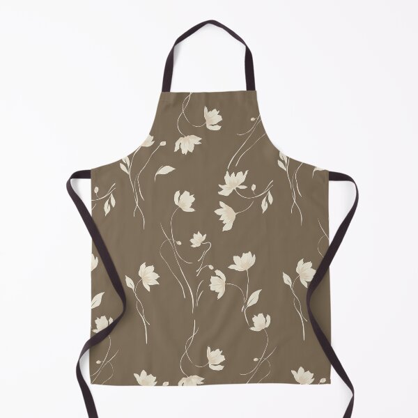 Item preview, Taupe Minimalist Wildflower Pattern designed and sold by imaniko.