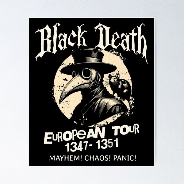 Item preview, Gira europea de Black Death designed and sold by humnoo.