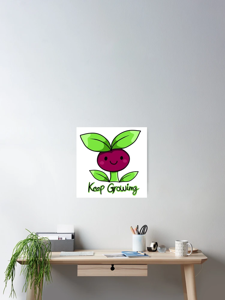 Thumbnail 2 of 3, Poster, Keep Growing Plant designed and sold by Phyllya Design.