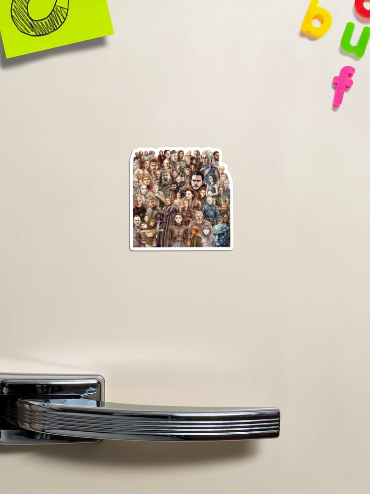 Aperçu 1 sur 3. Magnet avec l'œuvre Jeu des trônes créée et vendue par LoveSomethingDifferent.