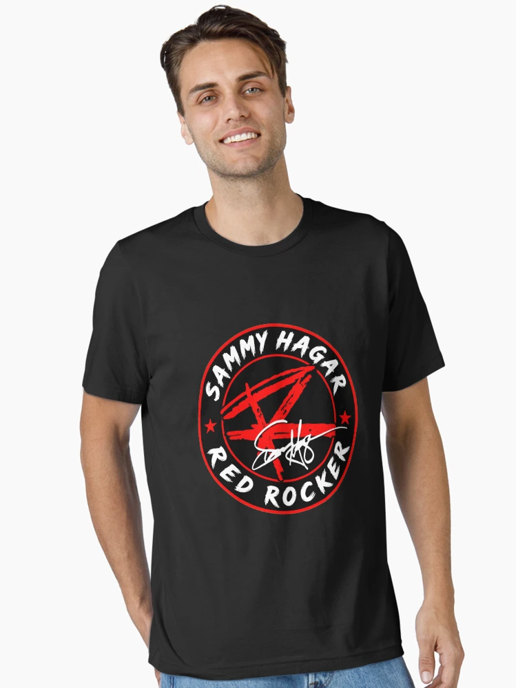 Thumbnail 2 von 7, Essential T-Shirt, Sammy Hagar Red Rocker Logo designt und verkauft von HeavHeadDsgn.