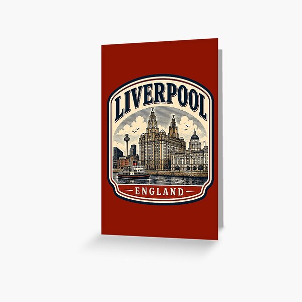 Aperçu de l'œuvre Liverpool - Angleterre créée et vendue par GoodOldVintage.
