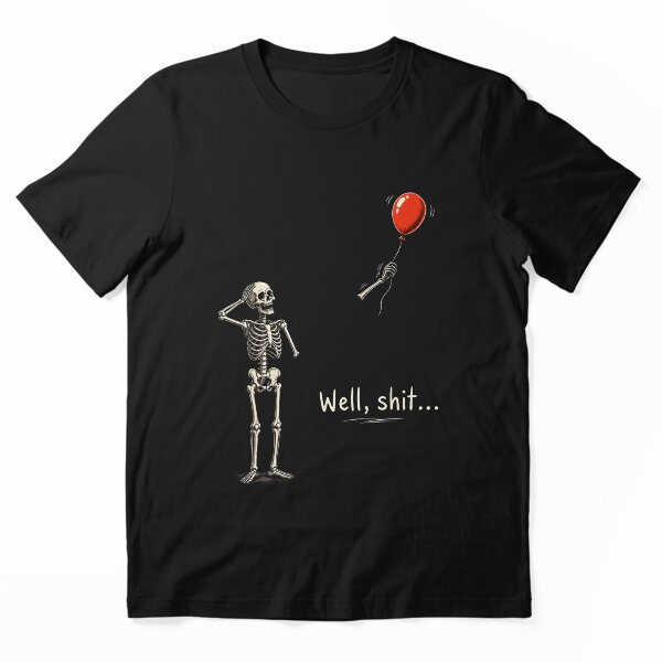 Aperçu de l'œuvre Squelette Ballon Perdu Puits de Merde Drôle créée et vendue par Kladhadredo.