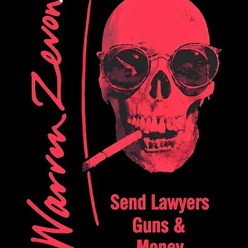Aperçu de l'œuvre Warren Zevon envoie des avocats, des armes, de l'argent, un crâne de GWARTUKSTORE