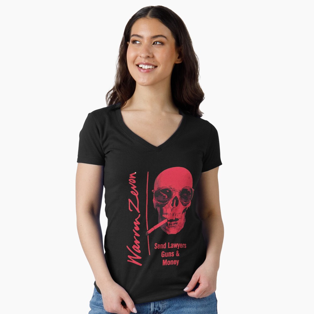 Aperçu de l'œuvre T-shirt moulant col V créée et vendue par GWARTUKSTORE.