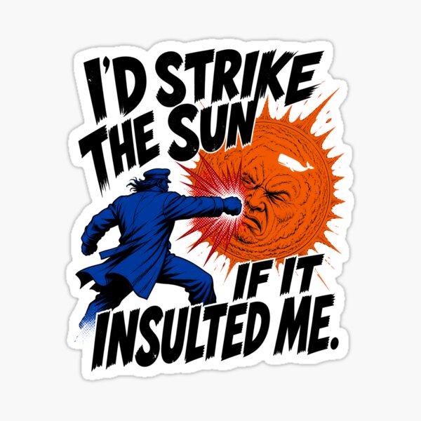 Item preview, I’d Strike the Sun Captain Ahab Comic Quote designed and sold by Fenay Designs.