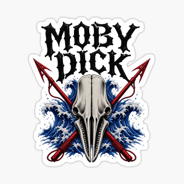 Item preview, Moby Dick Whale Skull and Crossed Harpoons designed and sold by Fenay Designs.