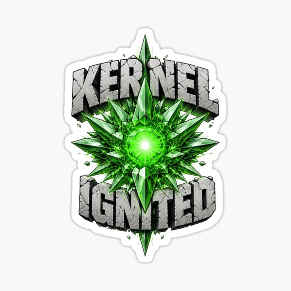 Item preview, Kernel Ignited - Arte energético del núcleo de Linux designed and sold by DarkCodeLabs1.