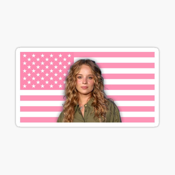 Item preview, Bandera rosa Bo Bragason Oona Sterling Point Bandera estadounidense designed and sold by i4rtny.
