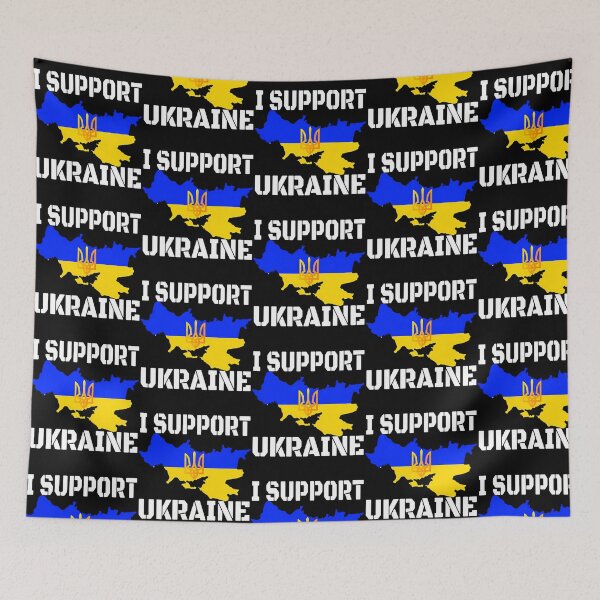 Aperçu de l'œuvre Je soutiens l'Ukraine - Je suis solidaire de l'Ukraine créée et vendue par wisniew--kitil.