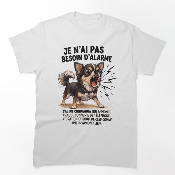 Aperçu de l'œuvre Chien de garde :"Chihuahua alarme" créée et vendue par CHRIST5000.