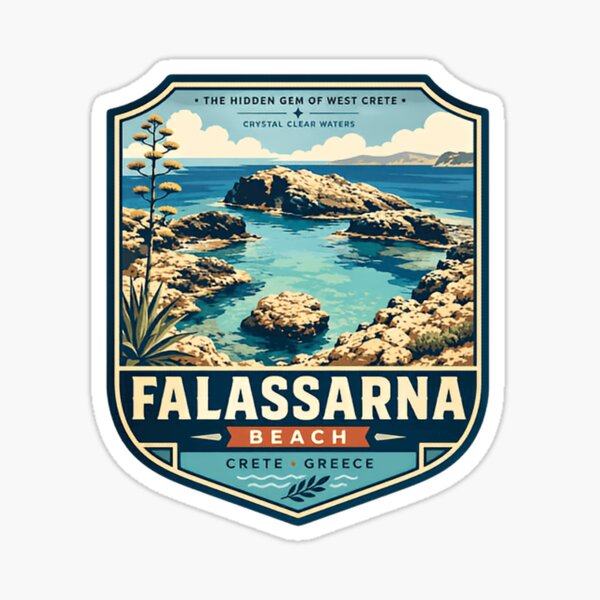 Artikelvorschau, Falassarna Strand, Kreta, Griechenland – Das versteckte Juwel Westkretas – Kristallklares Wasser – Reise- und Urlaubserinnerung entworfen und verkauft von Simsimah26Parks.