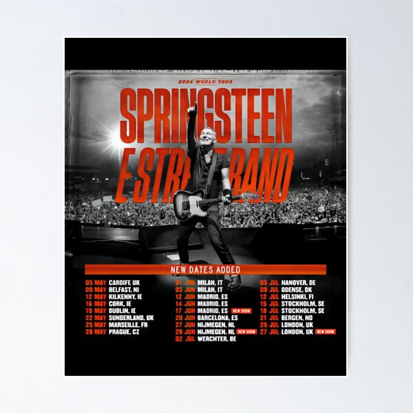 Artikelvorschau, Bruce Springsteen Tour entworfen und verkauft von raymullenArt.