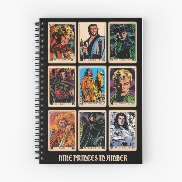 Aperçu de l'œuvre Les neuf princes d'ambre, arcanes majeurs du Tarot, Chroniques d'ambre créée et vendue par Coloor.