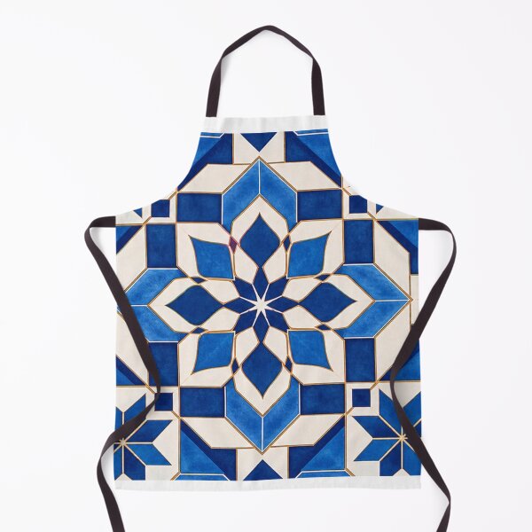 Item preview, Moroccan Zellige Tile Pattern - Blue Geometric Moroccan Desing designed and sold by baabashop001.