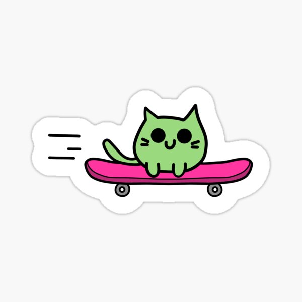 Artikelvorschau, Skateboard Katze entworfen und verkauft von chantelbrayl33n.