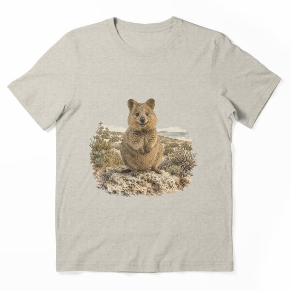 Aperçu de l'œuvre Selfie de quokka heureux, quokka de Rottnest Island, Australie-Occidentale, mignon quokka souriant, art vintage créée et vendue par Yellowriversss.