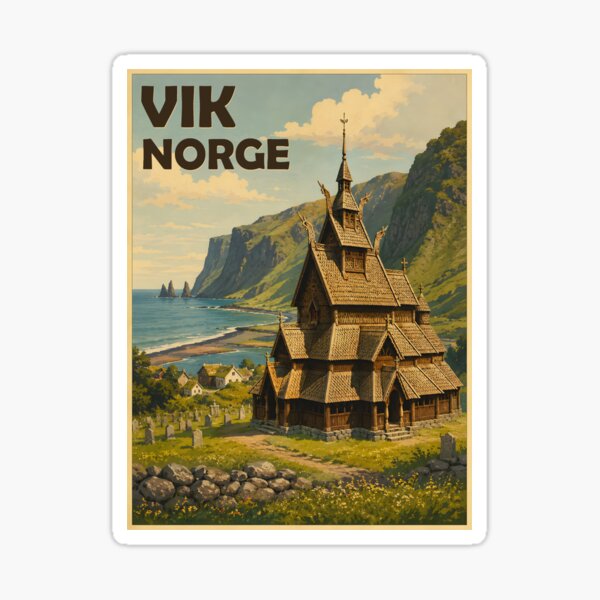 Aperçu de l'œuvre Vik Norvège créée et vendue par blankshirt.