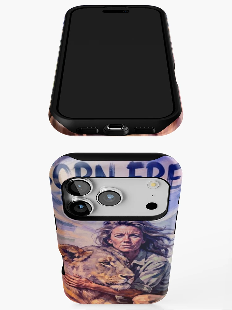 Thumbnail 3 of 4, iPhone Case, Born Free Fine Art Tribute designed and sold by Art's Diner.