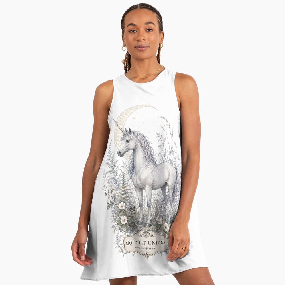 Vista previa del artículo con la obra «Vestido acampanado», diseñado y vendido por Shadow Sprite Art.