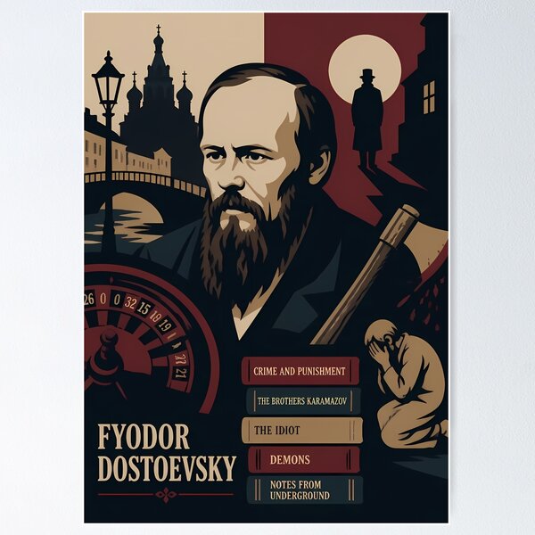Item preview, Fiódor Dostoievski designed and sold by Sarcastic designs.