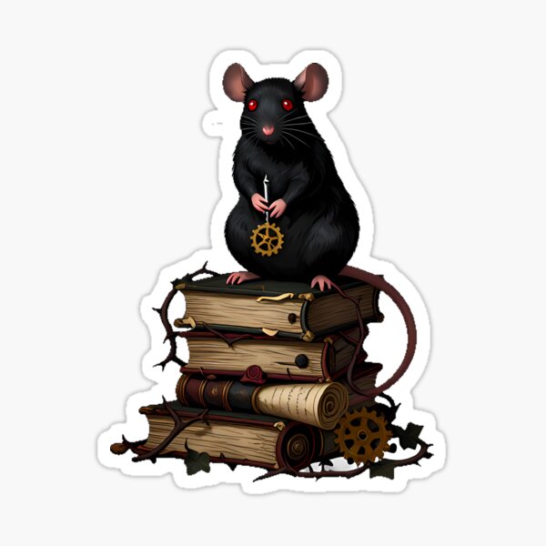 Aperçu de l'œuvre Manuscrits de l'érudit Gothic Black Rat créée et vendue par IllumeInk.