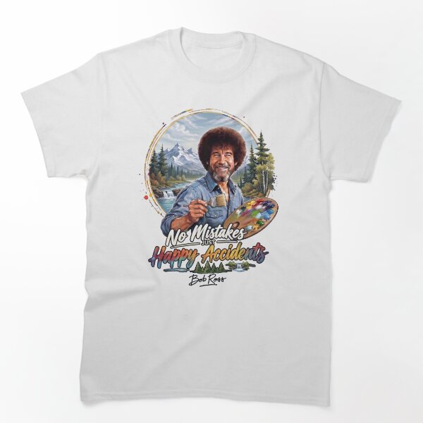 Aperçu de l'œuvre Bob Ross : Pas d'erreurs, que des heureux hasards créée et vendue par Karamram Studio.