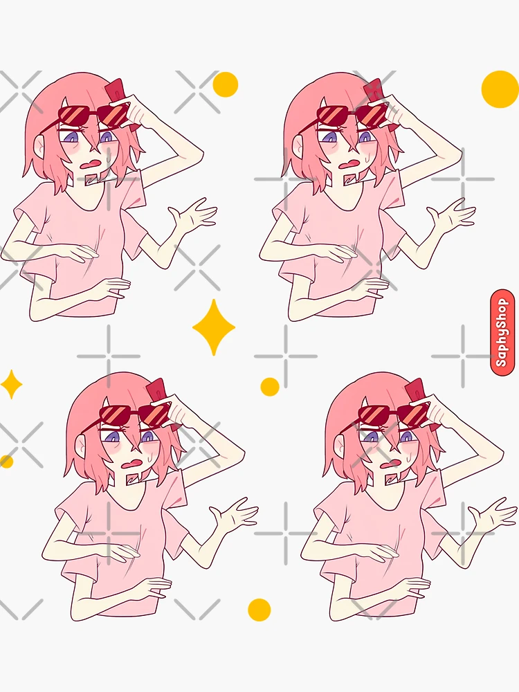 Aperçu 3 sur 3. Sticker avec l'œuvre Multi-Eggirl créée et vendue par SaphyShop.