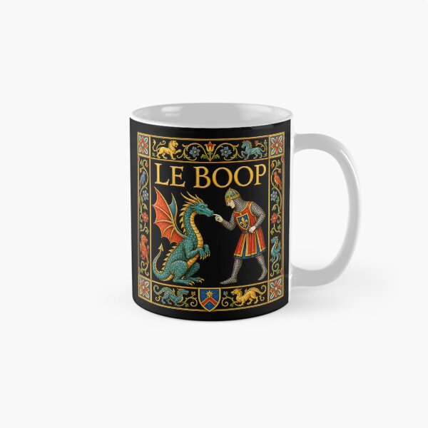 Artikelvorschau, Le Boop Knight Booping Dragon Nose Medieval Tapestry entworfen und verkauft von yashuna.