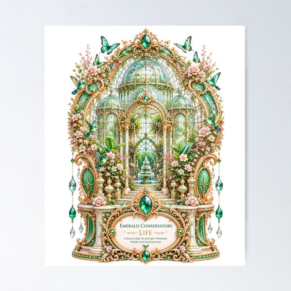 Item preview, Conservatorio Esmeralda — Vida | Invernadero Botánico Encantado designed and sold by sunbowjp stadio.