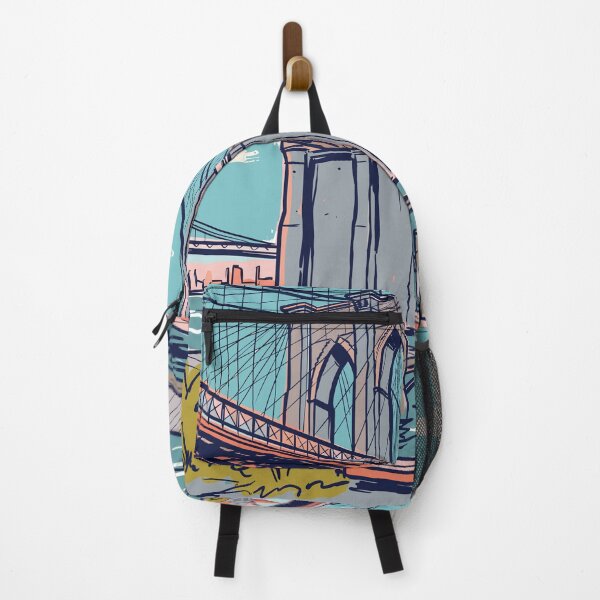 Item preview, Brooklyn Bridge Vintage Retro USA Travel designed and sold by RareDeerArt.