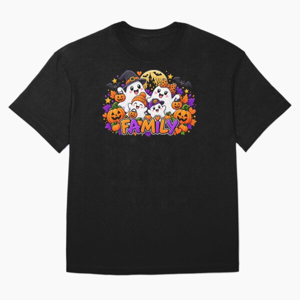 Aperçu de l'œuvre Cadeau assorti pour toute la famille pour Halloween - Style famille fantôme mignon créée et vendue par Corvoria.