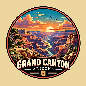 Artwork thumbnail, Grand Canyon, Arizona by Myra365Art