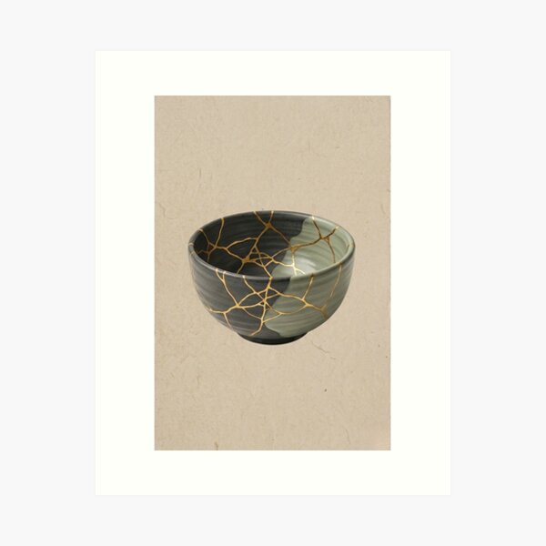 Item preview, Arte japonés de cuencos de cerámica Kintsugi designed and sold by StudioKomorebi.
