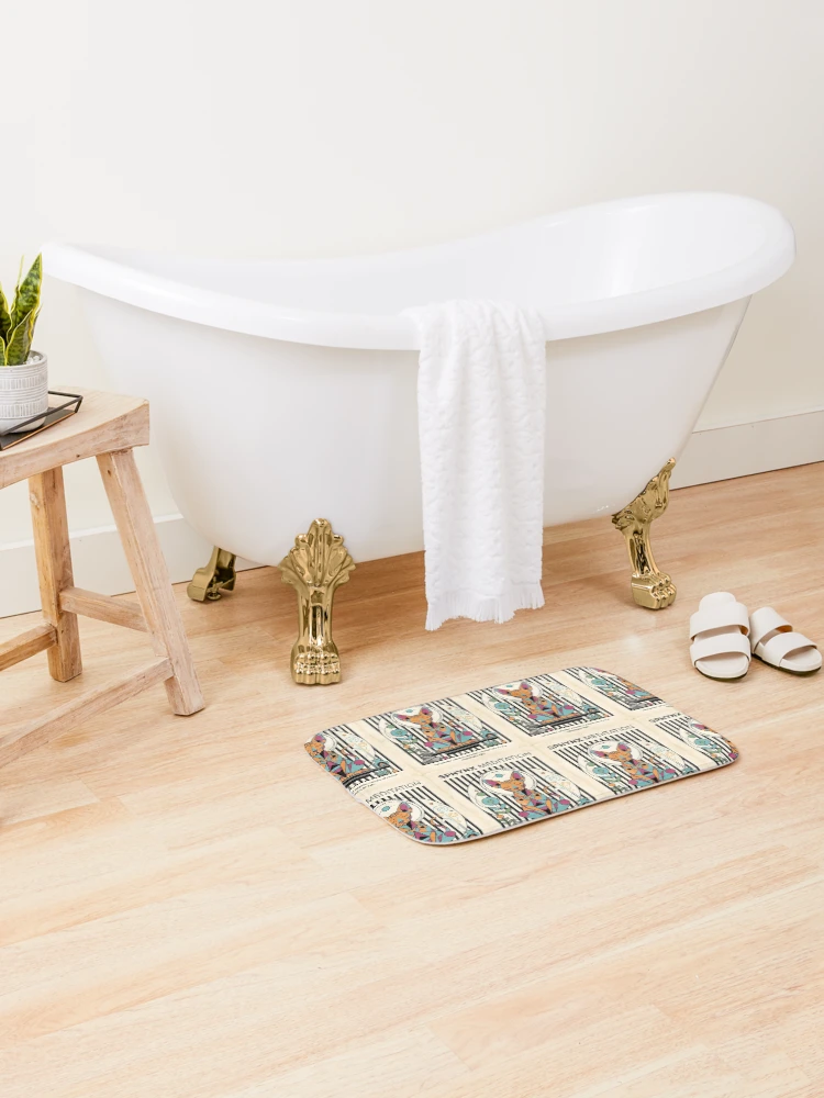 Thumbnail 2 of 6, Bath Mat, Sphynx Zen Meditation designed and sold by PictoVibe.