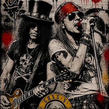Aperçu de l'œuvre Art de rue Guns N' Roses de Shirts And Clothing XXX