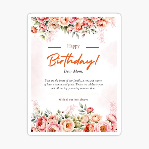 Item preview, Felicitaciones de cumpleaños para mamá designed and sold by Svitlana777.
