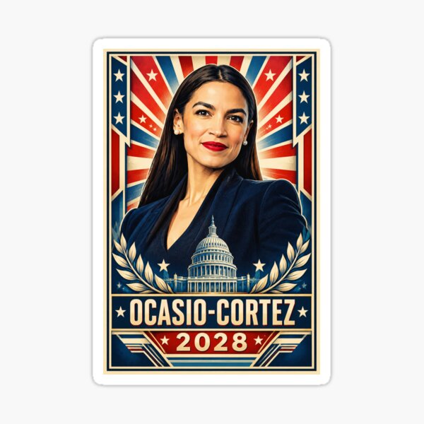 Aperçu de l'œuvre Ocasio-Cortez 2028 créée et vendue par CMooreWorx.